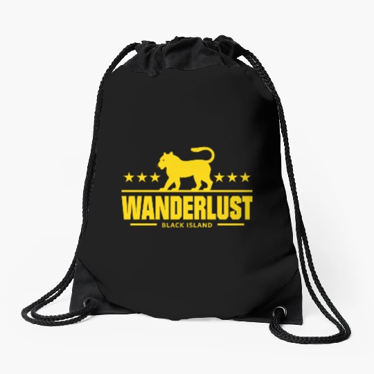 Wanderlust, Lion Drawstring Bags