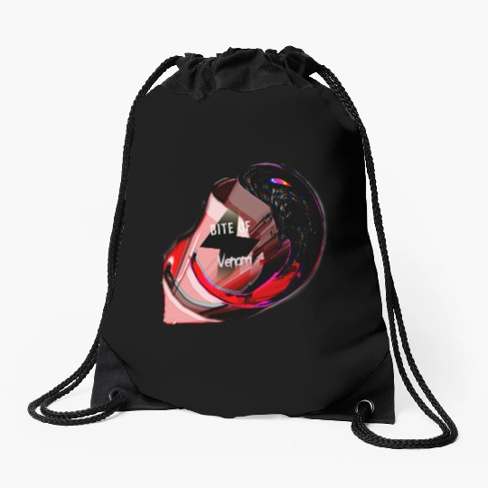 Bite of venom by Astronaut Drawstring Bags