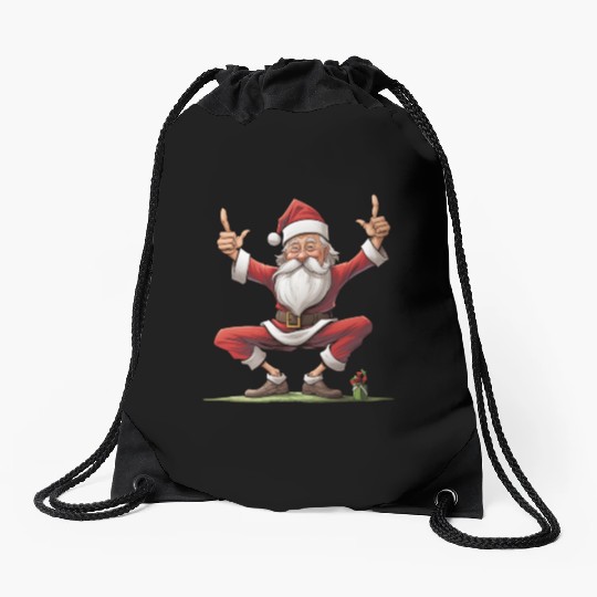 Santas Yoga Drawstring Bags