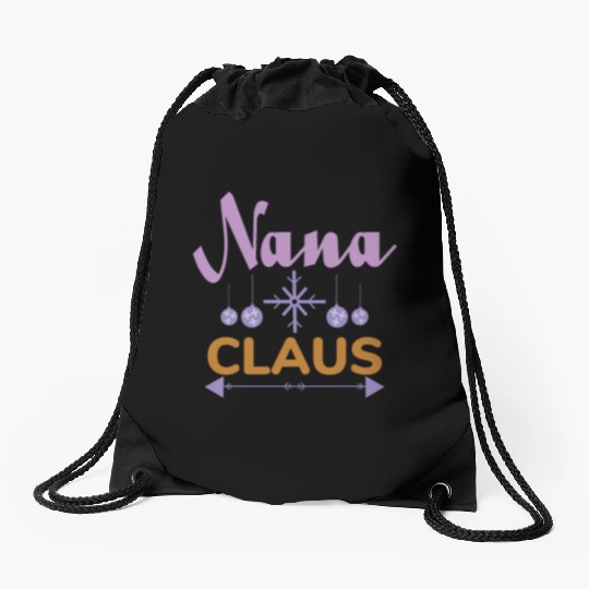 Nana Claus Drawstring Bags