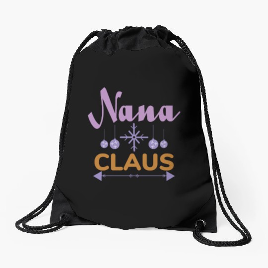 Nana Claus Drawstring Bags