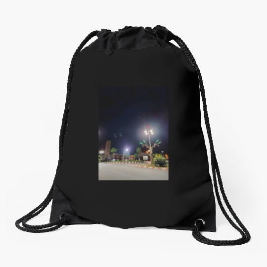 small town beauty Drawstring Bags