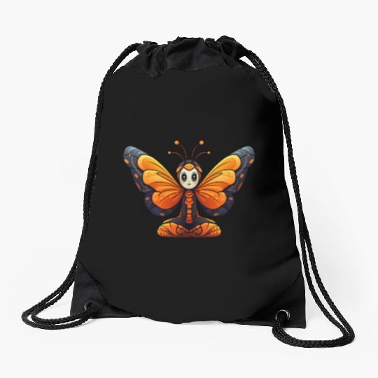 Butterfly Yoga Drawstring Bags