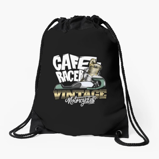 CAFE RACER VINTAGE Drawstring Bags