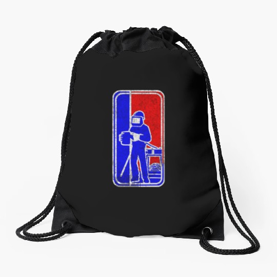 Major League Welder Sticker – Iconic Welder Life D Drawstring Bags