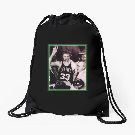 Larry Bird Drawstring Bags
