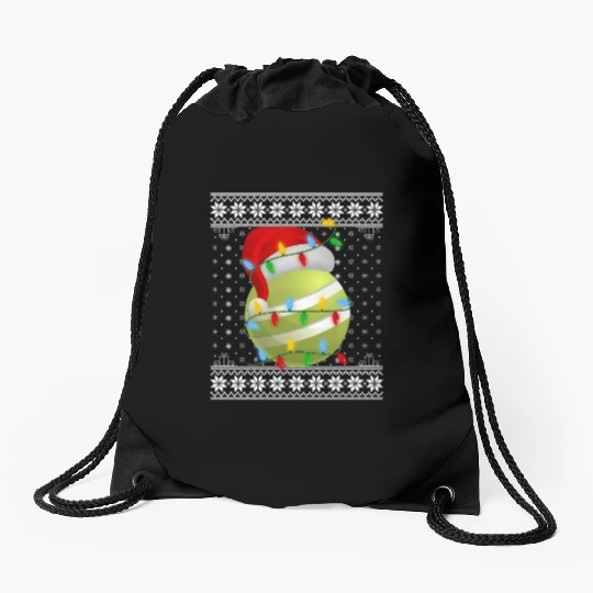 Croquet Ball Christmas Drawstring Bags
