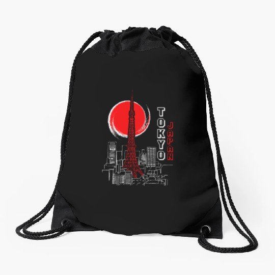Comic Retro Tokyo Japan Aesthetic Street Japanese Drawstring Bags