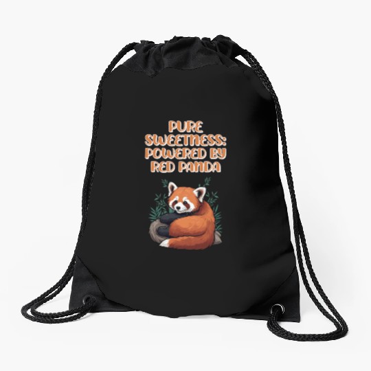Pure Sweetness: Powered By Red Panda - Cute Animal Drawstring Bags