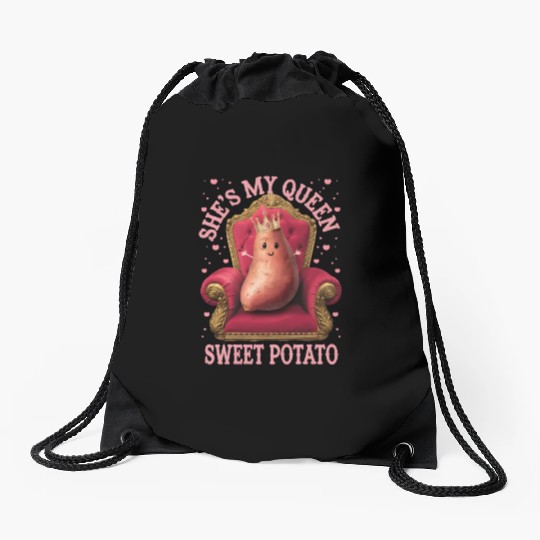 She s my sweet Potato Drawstring Bags
