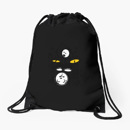 Stickmen drummer Drawstring Bags