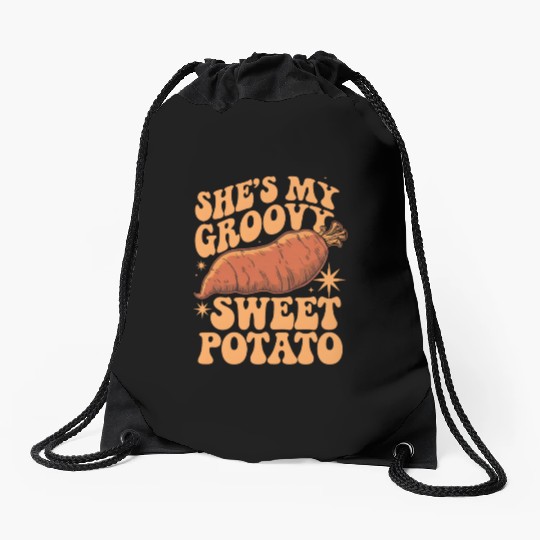 She's my Groovy Sweet Potato Drawstring Bags
