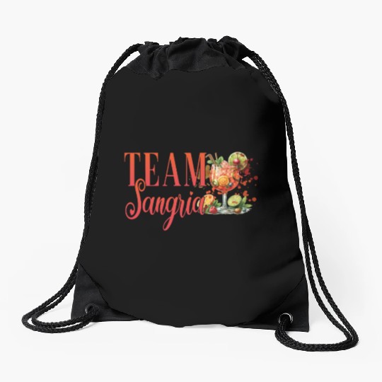 Cocktail Bartender Team Sangria Drawstring Bags
