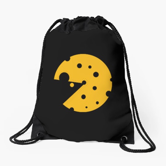 Cheese or a mouse in this fun optical illusion Drawstring Bags