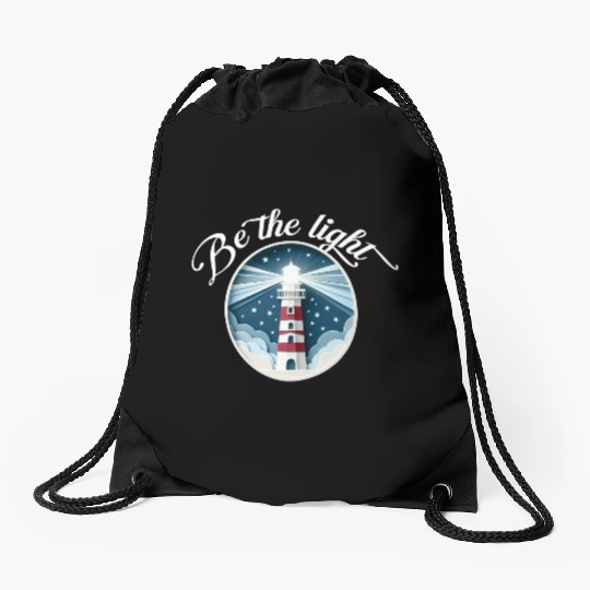 Be the light Drawstring Bags