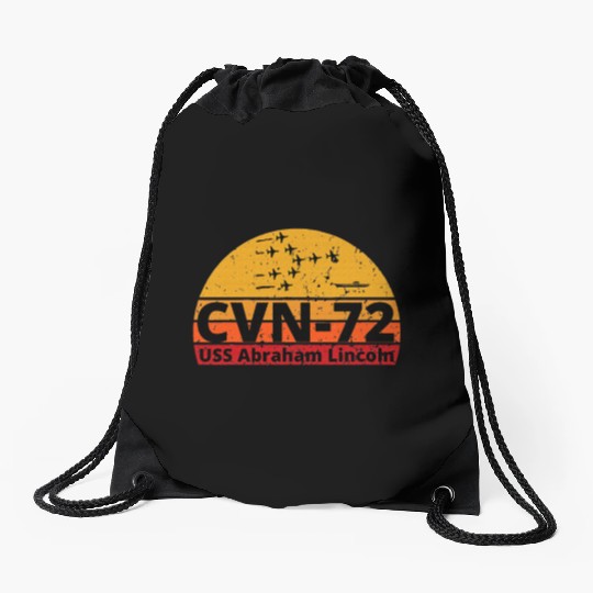 US Aircraft Carrier CVN 72 USS Abraham Lincoln Drawstring Bags