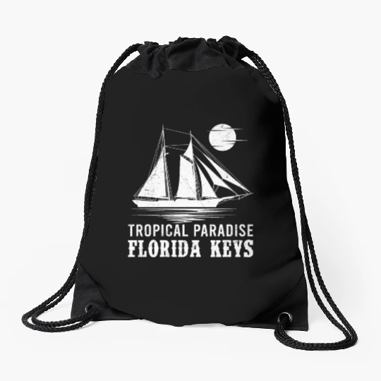 Florida TROPICAL PARADISE KEY-WEST COAST Drawstring Bags