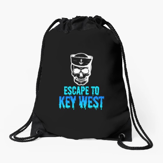 Florida Sailing FLYING TO KEY-WEST Sunshine-State Drawstring Bags