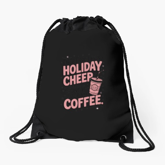 Hot Cocoa Christmas Drawstring Bags