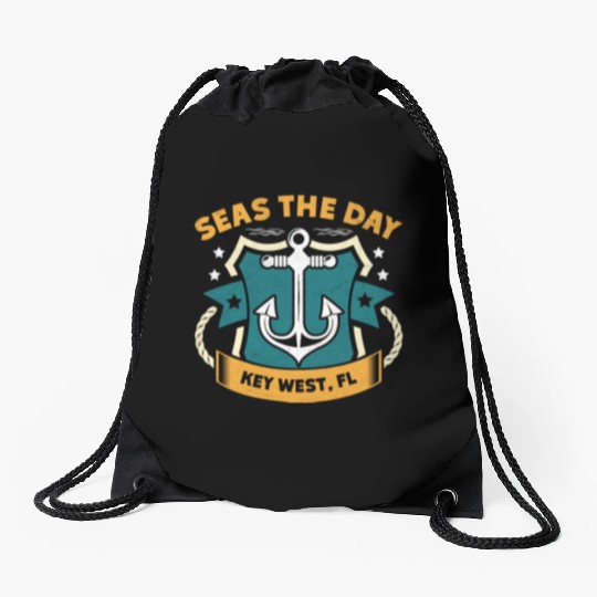 Key-West SEAS A DAY KEY-WEST SEAS Yachting Drawstring Bags