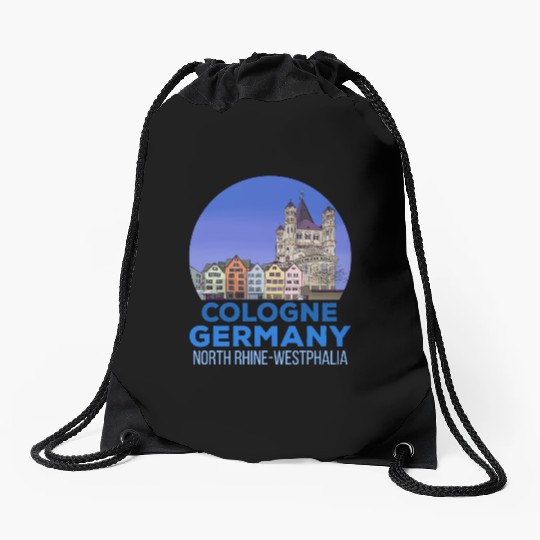 Great Saint Martin Church Cologne Germany Drawstring Bags