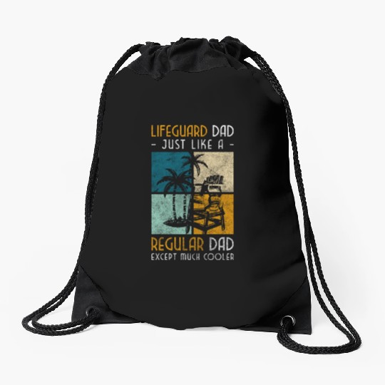 Lifeguard Edge Of The Pool Swimming Drawstring Bags