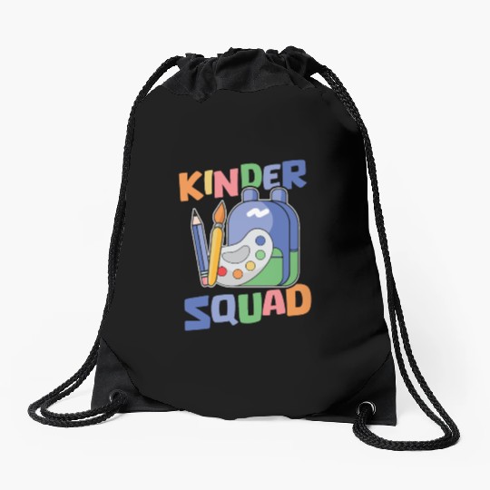 Elementary Teacher Squad Drawstring Bags