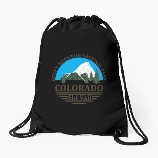 Vail Colorado ski resort Drawstring Bags