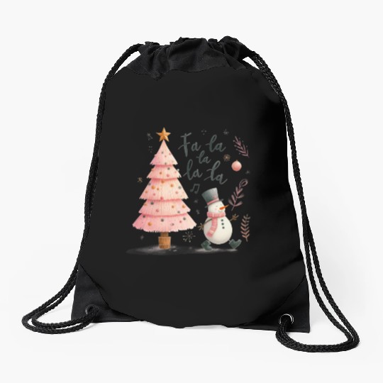 Fa La La La La, Merry Christmas Drawstring Bags