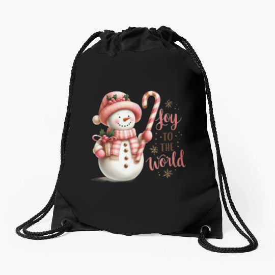 Joy To The World Drawstring Bags