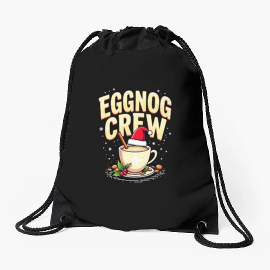 EGGNOG CREW Drawstring Bags