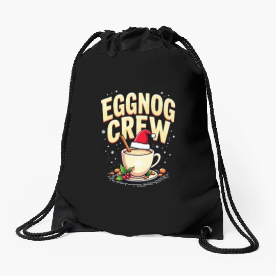 EGGNOG CREW Drawstring Bags