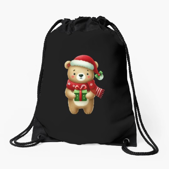 Cute Christmas, Christmas Vintage Drawstring Bags