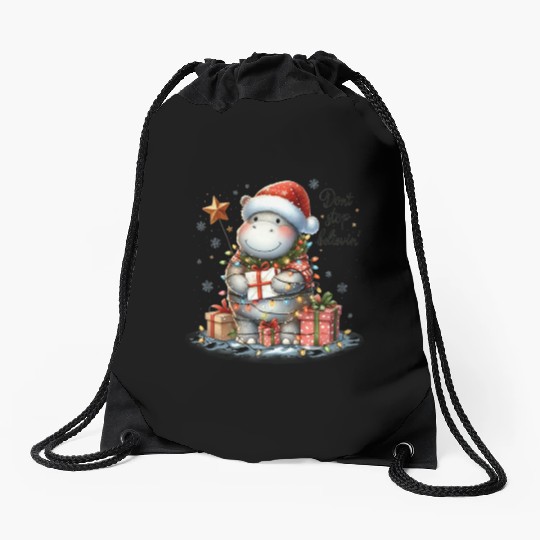 Don t Stop Believin, Merry Christmas Drawstring Bags