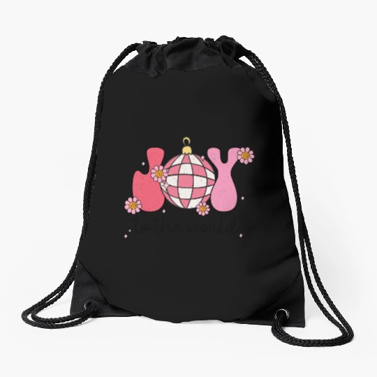 JOY TO THE WORLD Drawstring Bags