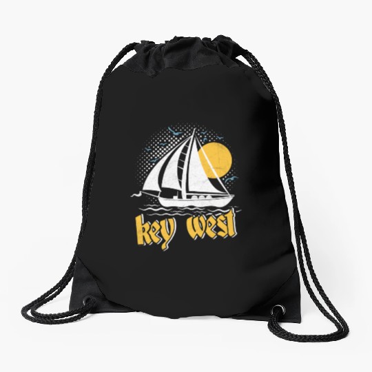 KEY-WEST FLORIDA Sunshine-State West Keys Drawstring Bags
