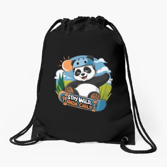 Panda Love and Adorable Designs Drawstring Bags