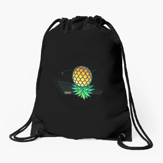 Cruising Pineapple Rebels Drawstring Bags