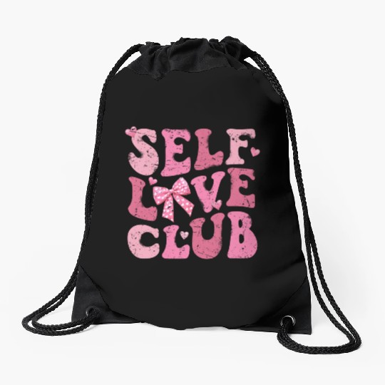 Self Love Club, Valentine Retro Drawstring Bags