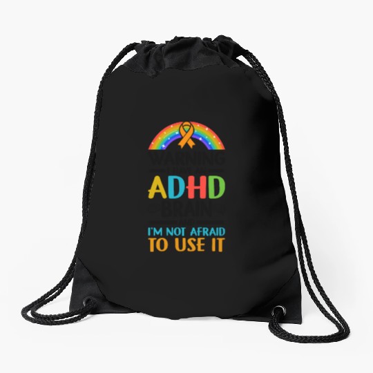 Autism Awareness Neurodivergent ADHD Drawstring Bags
