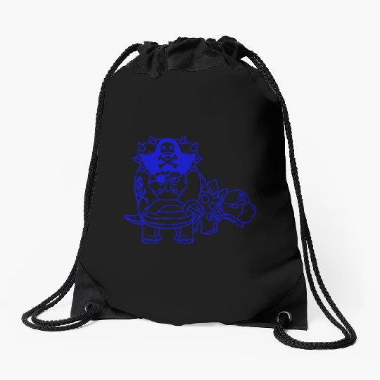 Triceratops Stegosaurus 2 Dinosaur Pirates Dinos Drawstring Bags