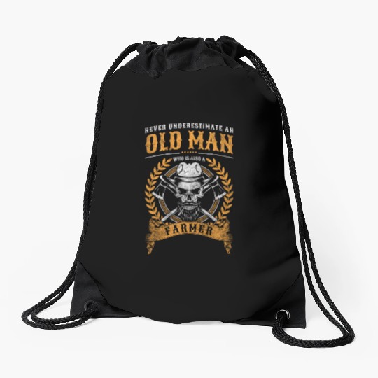 Farmer Career Harvest Protest Drawstring Bags