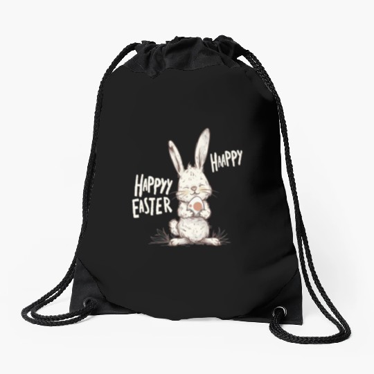 Happy Easter Bunny, Easter Day Drawstring Bags