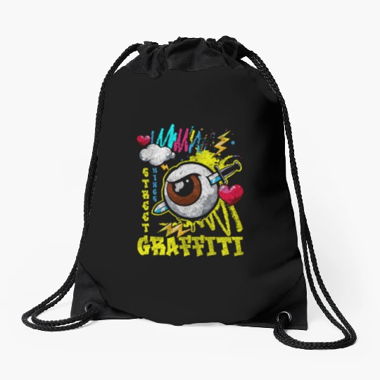 Sprayer Urban Streetwear Neon Drawstring Bags