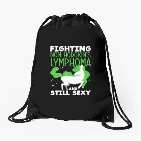 Non-Hodgkin Lymphoma Awareness Still Sexy Drawstring Bags