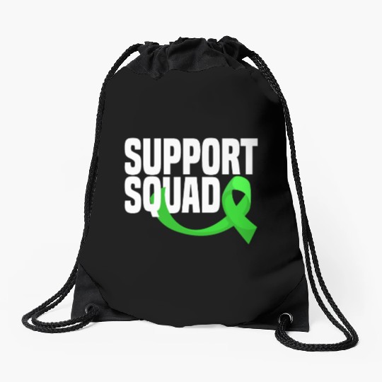 Non-Hodgkin Lymphoma Awareness Support Squad Drawstring Bags