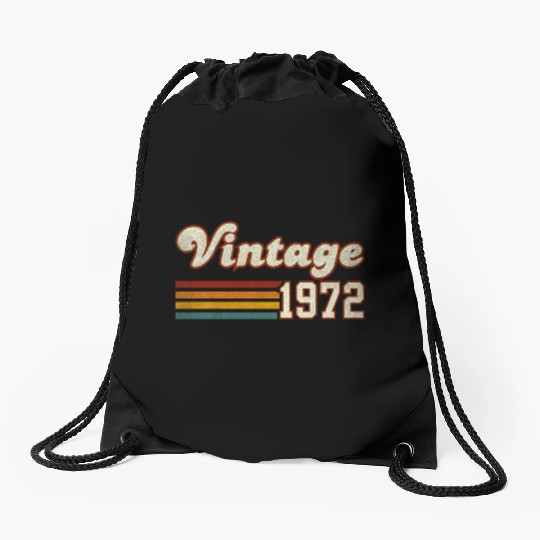 53rd Birthday Gift - Vintage 1972 Drawstring Bags