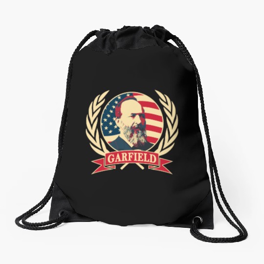 President James Abraham Garfield Drawstring Bags