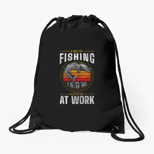 Angler Hobby Weekend Zander Drawstring Bags