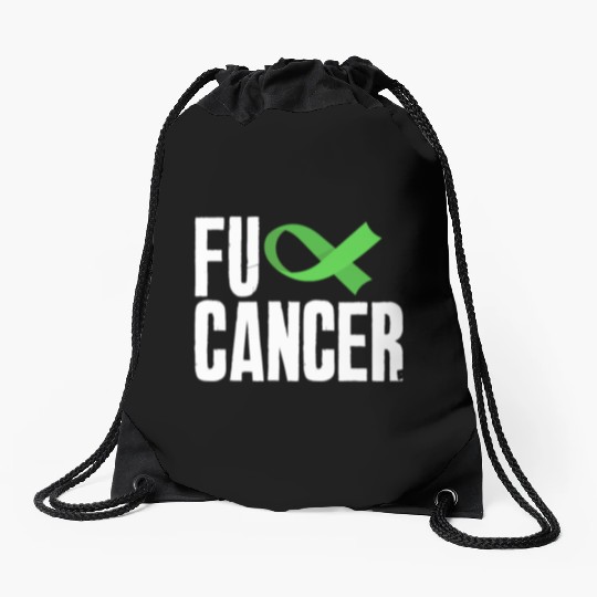 Non-Hodgkin Lymphoma Awareness Fuck Cancer Drawstring Bags